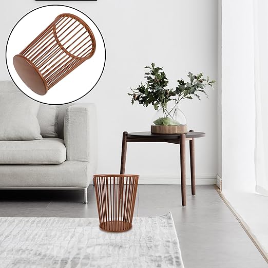 Luxshiny Wastebasket Trash Can for Bedroom and Kitchen Medium Size Paper Trash Bin with Open Top Eco-Friendly Garbage Basket for Home Bathroom Living Room