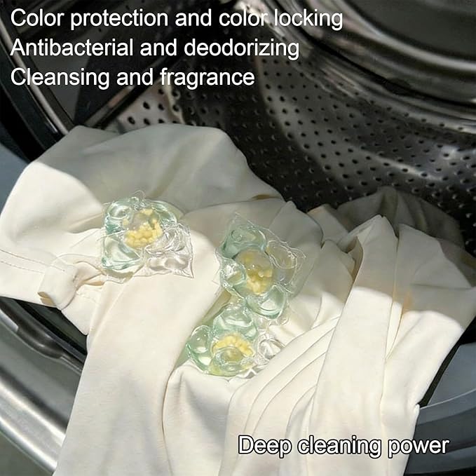 Scented Laundry Crystals Odor Neutralizing Beads Kit with Oils Formula for Long-Lasting Scent Fragrance Booster Pellets Concentrated Wash Infuser for Laundry Bathroom Household Travel