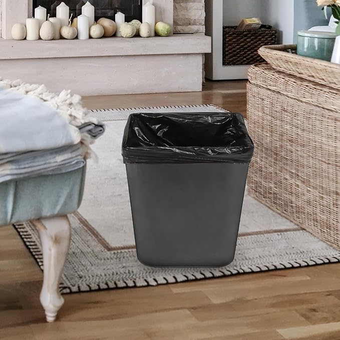 25pcs Black Thickened Garbage Bags 80×100cm Plastic Trash Bags for Kitchen Bathroom Office Heavy Duty Unscented Waste Can Liners