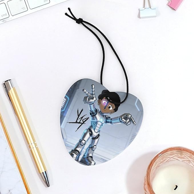 5PCS Car Air Freshener Hanging Personalized Double Sided Tech Kid Car Fresheners Long Lasting New Cars Scents Cute Automotive Freshies for Closets Drawers (tea)