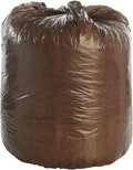 Stout by Envision 30 Gallon 30 x 36 Controlled Life-Cycle Plastic Trash Bags 60 Bags Per Case Brown Made in America (G3036B80)