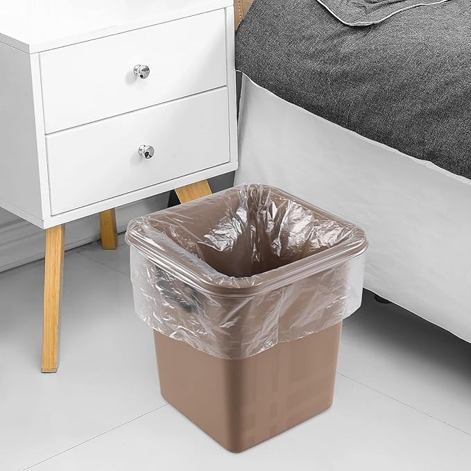 4 Gallon Small Clear Trash Bag 1500 Counts Bathroom Trash Can Liners 15 Rolls