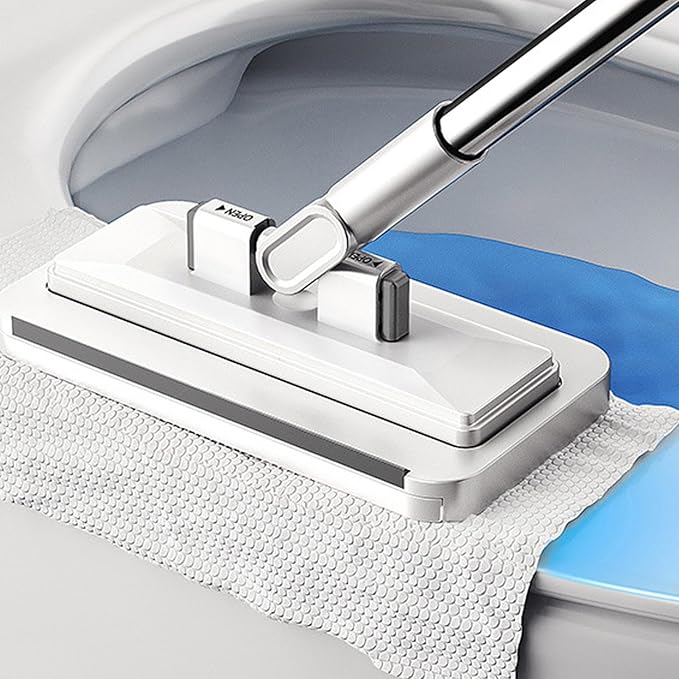 No Wash Mop | Clip Design No Touch Wet Dry Use Cleaning Tool - Zero Touch Mini Mopfor Home Kitchen Bathroom Living Room Hardwood Tile Laminate Flooring Marble Floors