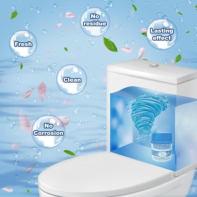 12 Pcs Enzyme Toilet Bowl Cleaner Bottle Automatic Self-Acting Toilet Tank Cleaner Enzyme-Powered Stain &amp Limescale Prevention Long-Lasting Deodorizer Safe for Plumbing &amp Septic Systems