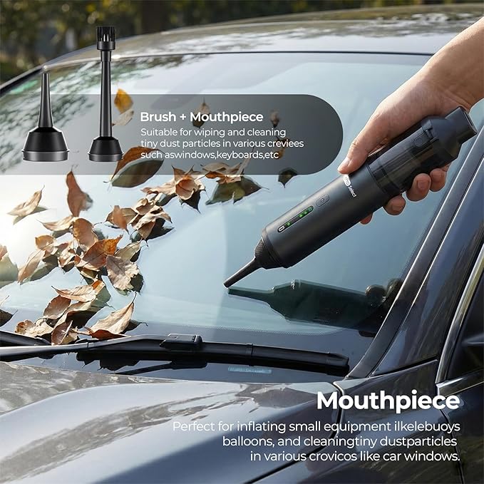 Apical Life Handheld Vacuum Cleaner EV1396 Cordless 100W 16000Pa Strong Suction with 14–24 Min Runtime Multi-Nozzle Design &amp Floor Brush for Home Cleaning Car Detailing &amp Tight Spaces