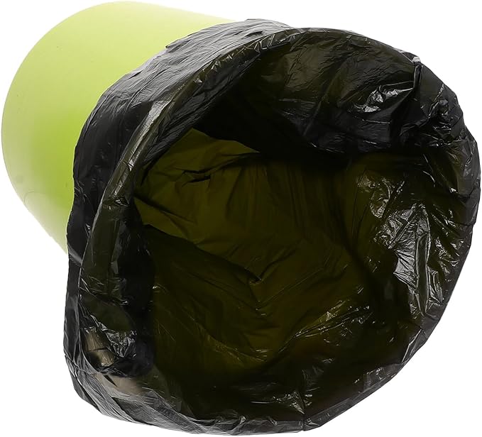 Disposable Plastic Trash Bags Drawstring 150pcs (10 Packs) Black Household Garbage Bags for Kitchen and Waste Containers