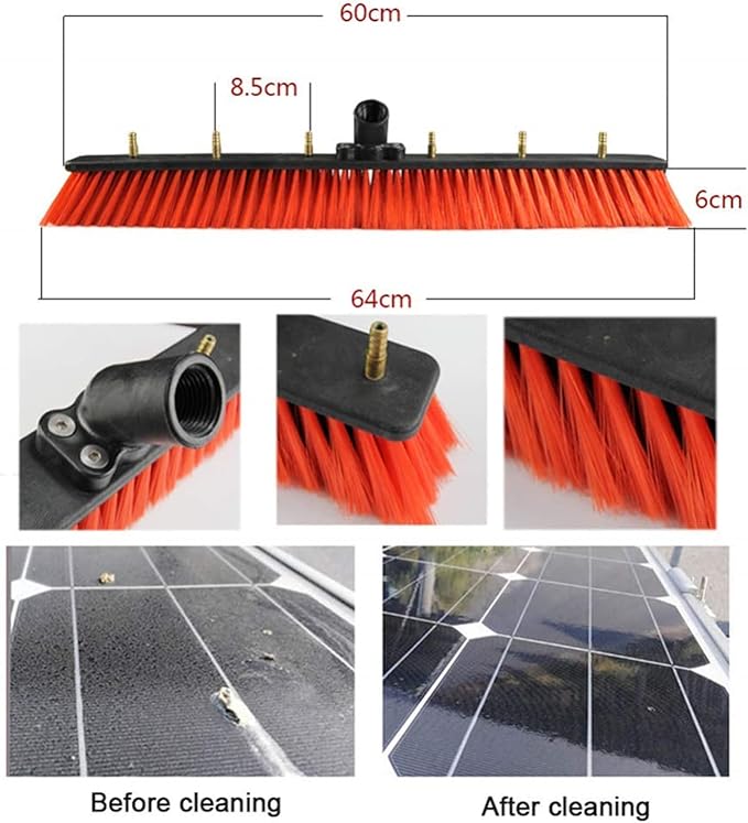 Water Fed Pole Kit Extension Pole Outdoor Window Cleaner Brush Solar Panel Cleaning Tool Washing Tool Tall Window Glass Cleaning5.4M/18FT
