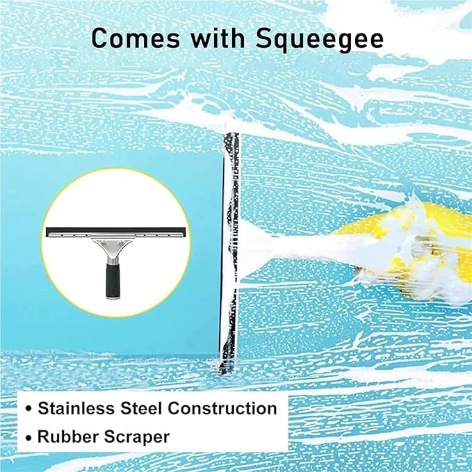 Telescopic Cleaning BrushTelescopic Hydrocleaner3m-12m Water-fed BrushGlass Wall CleaningWindow Cleaning KitCleaning Photovoltaic and Solar Panelswith SqueegeeWashing Trucks(10.8M/36FT)