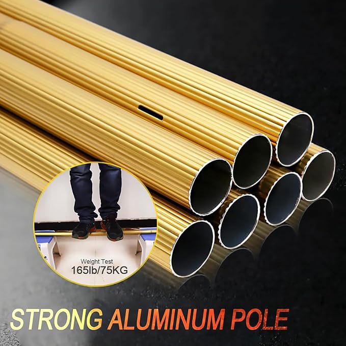 Telescopic Window Cleaning Brush Window Cleaning Pole Window Cleaner Kit Water/Hose Fed Pole Cleaning Photovoltaic and Solar Panels9M/55cm Brush Head