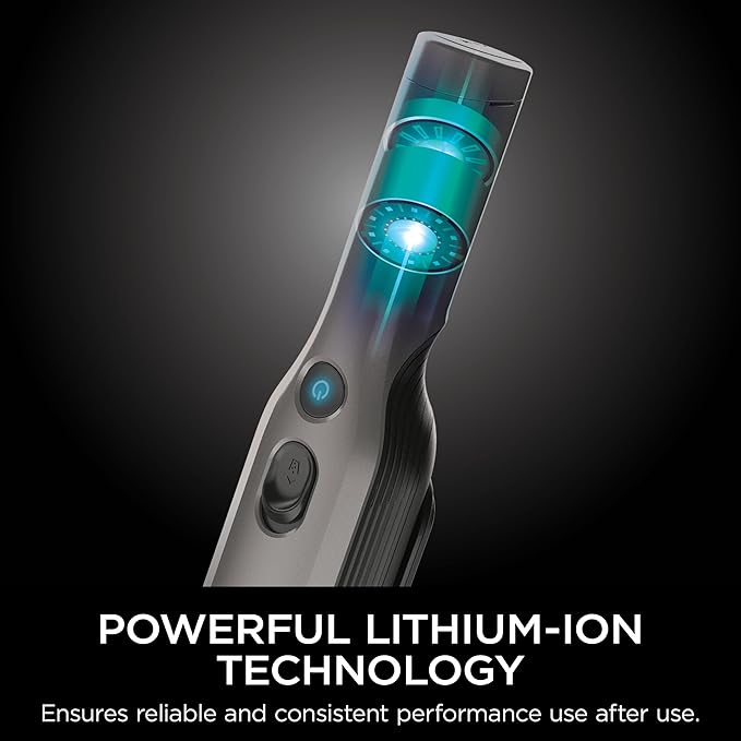 Shark WV201 WANDVAC Handheld Vacuum Lightweight at 1.4 Pounds with Powerful Suction Charging Dock Single Touch Empty and Detachable Dust CupGraphite Slate