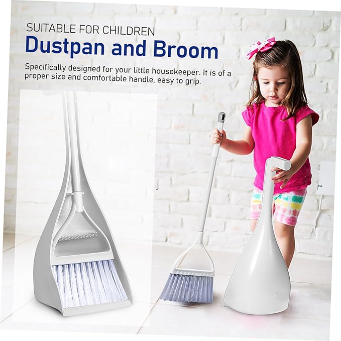 1 Set Mini Broom and Dustpan Freestanding Hand Broom for Rv and Home Use Cleaning Brush for Kitchen Bedroom and Car Small Dustpan Design
