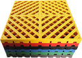 Trench Drainage GrateDrain Covers OutdoorInterlocking Tiles for Water Management in Garages Patios and Gardens - Easy DIY Flooring Solution(Blue10pcs40x40x3cm)