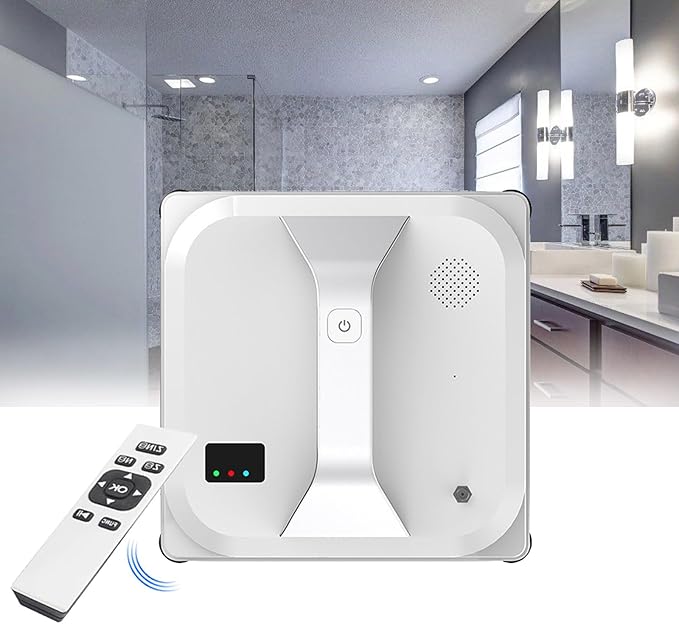 Smart Window Cleaning Robot Remote Control Automatic Window Cleaner Standing Water 20-Minute Shut-Off Resistance 3000Pa Powerful Match