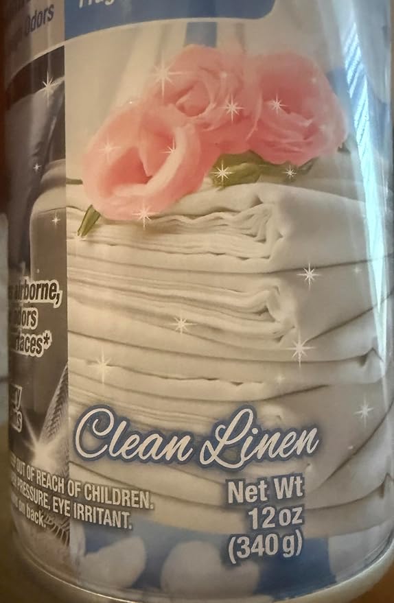 Odor Eliminator Double Action 2 in 1 Odor Eliminator and Air Freshener Clean Linen Scent 12 oz (2 Pack)