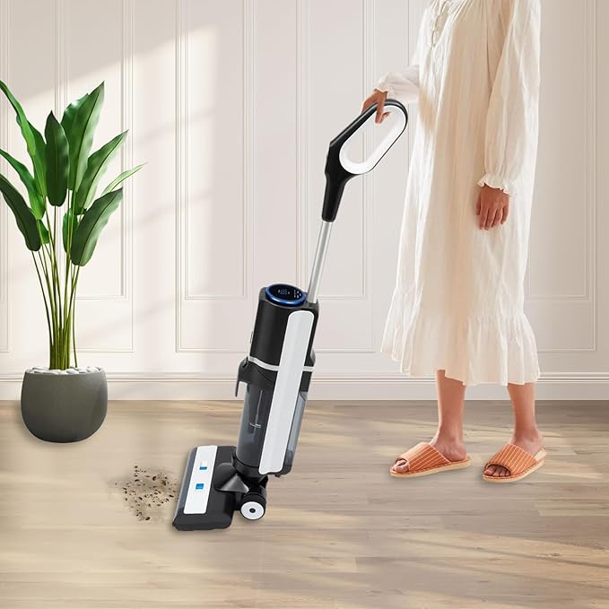 Vacuum Mop Cordless 3-in-1 Wet Dry Vacuum Mop Multi-Surface and Hardwood Floor Cleaner Vacuum Mop All in One for Hardwood Tile Area Rug &amp More