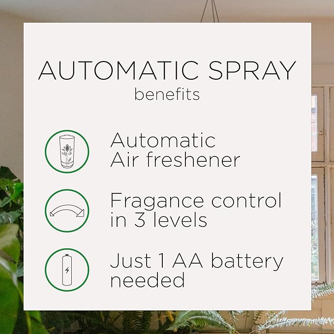 Air Wick Automatic Air Freshener Spray Refill 1ct Apple Cinnamon Odor Neutralization Essential Oils