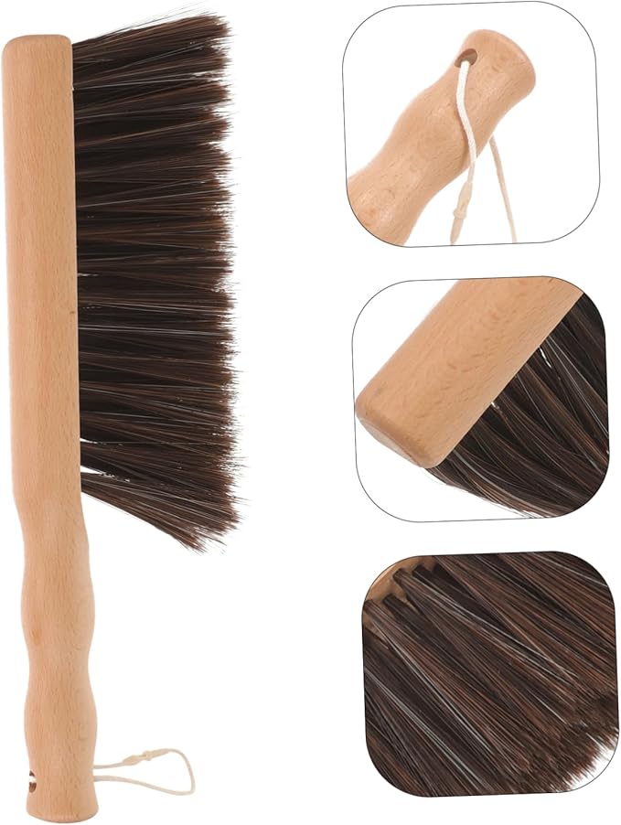 minkissy 3pcs Fireplace Cleaning Brush Soft Bristles Hand Broom Tool for Easy Mantel and Hearth Cleaning Versatile Fireplace Tool for Dust and Ash Removal