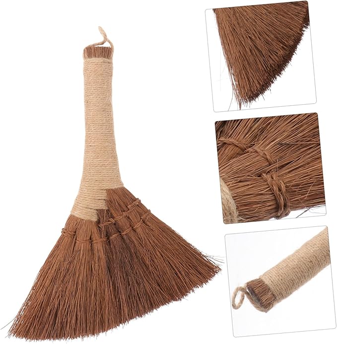 STOBAZA 2pcs Compact Cleaning Broom Tool for Household Use Lightweight Soft Bristle Dust Brush for Corners and Small Spaces for Home Cleaning