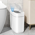 Small Trash Can for Bathroom 3.5 Gallon Automatic Touchless Trash Can with LidMotion Sensor Slim Garbage Can Waterproof Trash Bin Waste Basket for Bedroom Kitchen