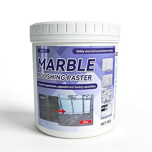 Marble Polishing Paste Nature Stone Polishing Kit Granite Sealer &amp Protectant | Polish Paste for Granite Quartz Marble Travertine Kitchen Countertop（1kg）