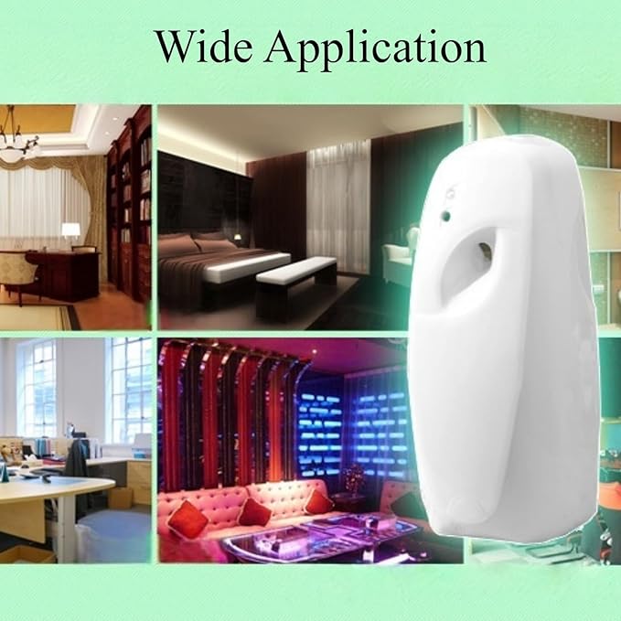 4 Pcs Automatic Air Freshener Spray Dispenser Wall Mounted or Free Standing Automatic Spray Dispenser Commercial and Home Use Battery Not Include