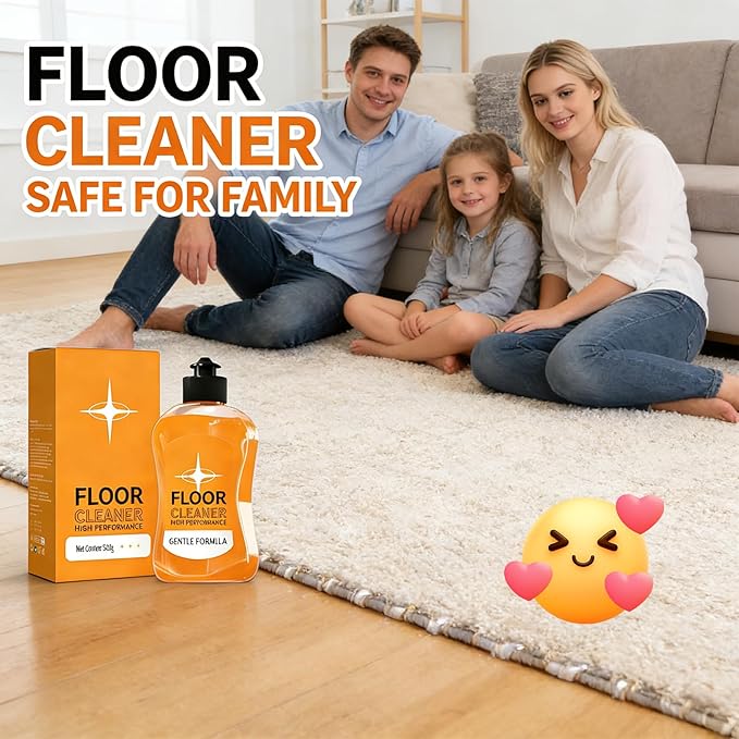 SAKER Stain Removing Floor Cleaner - 2026 New Acid Free Enzyme Formula Concentrated Multi-Surface Solution for Hardwood/Stone/Tile/Laminate/Vinyl (1 3.38 FL.OZ)