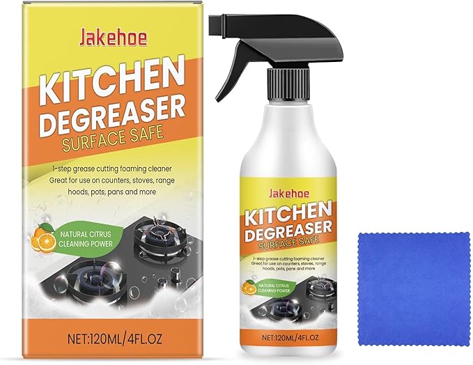 Kitchen Heavy Grease Foam Cleaner - Spray For Oily Stains On Cookware &amp Appliances Safe For All Surfaces(2PCS)