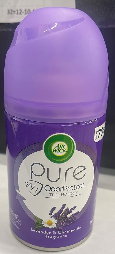 Air Wick Freshmatic Automatic Spray Air Freshener Lavender and Chamomile Scent 1 Refill 6.17 Ounce (Pack of 6)