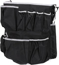 Trash Can Cleaning Tool Bag Trash Can Caddy Bag Multi Pockets Fit 32-55 Gallon Garbage Bin for Cleaning Janitorial Duty