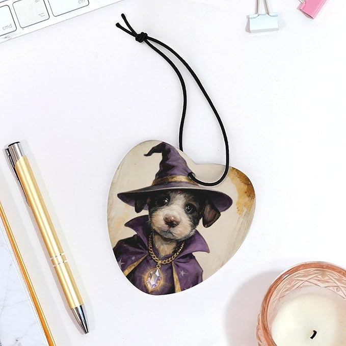 5PCS Car Air Freshener Hanging Personalized Double Sided Wizard Pup Car Fresheners Long Lasting New Cars Scents Cute Automotive Freshies for Closets Drawers (tea)
