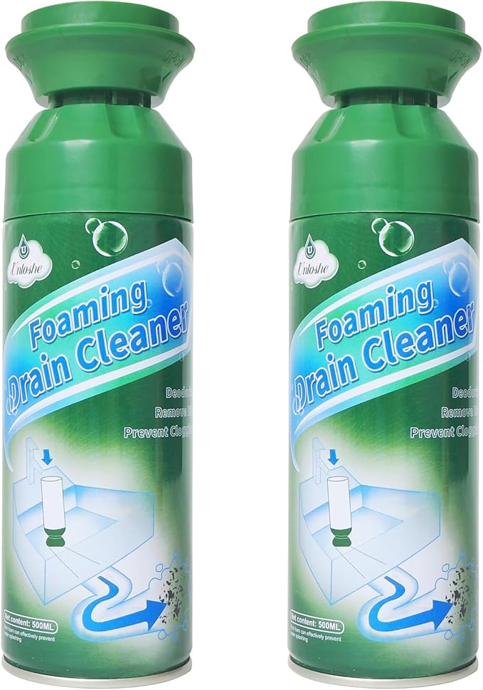 Foaming Drain Cleaner Sink Drain Cleaner Foam Drains Clog Remover for Bathroom Sinks Tubs Washbasin (2PCS)