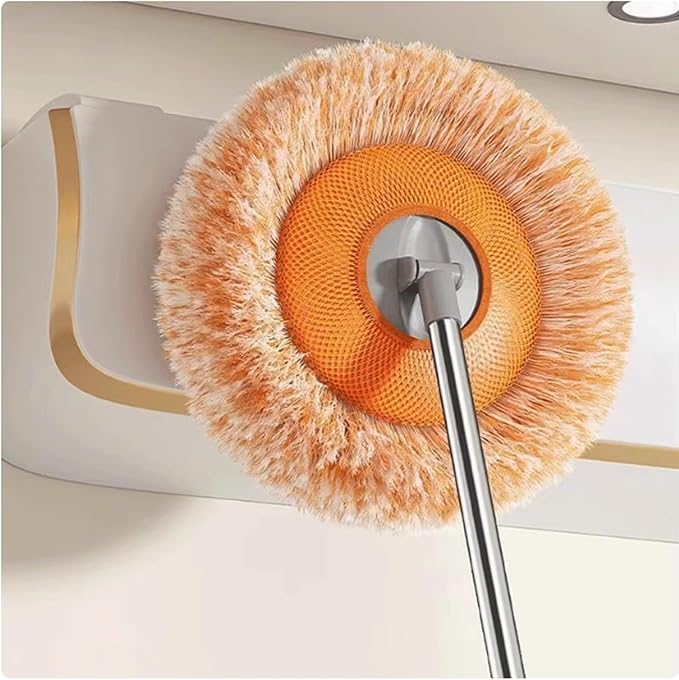 mop Mop Sunflower Orange Multifunctional Telescopic Mop with 3 Mop Heads 360° Rotation for Wet Or Dry Use mops