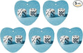 Car Air Freshener 5 Pcs Two White Dice Car Aromatherapy Tablets Hanging Fragrance Diffuser Quickly Eliminate Odors Pendant Decor for Car Bedroom Wardrobe Black