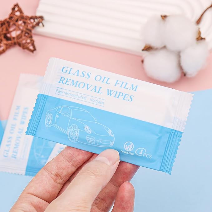 Car Cleaning Wipes 200 PCS Individually Car Wipes Fast Cleaning Car Leather Cleaner Wipes Suitable for Car Window Glass Floor Windows Mirrors