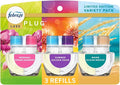 Febreeze Fall Winter Limited Edition Plug in Holiday Season Scented Refills 3 pack (Summer Nights)