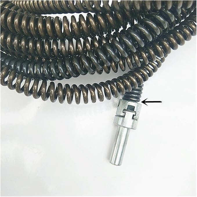 Yjin Store 3-5M Length Pipe Dredging Tool Drain Cleaner Sticks Clog Remover Cleaning Extension Spring with Connector for Kitchen Sink (Length : 3M Length)