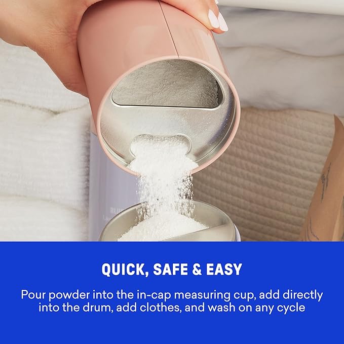BLUELAND Oxi Laundry Booster Powder Refill 2-Pack Clear Skies Scent 50 Loads 35.2 oz Plastic-Free Eco Friendly Oxy Cleaner Stain Remover