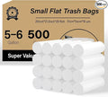 500 Count 5-6 Gallon Trash Bags Strong Small Garbage Bags Bathroom Trash Can Bin Liners Unscented White Wastebasket Liners for Kitchen Office Toilet and Bedroom Cleaning Supplies