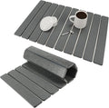 Dish Drying Mat Foldable Drying Mat for Kitchen with Non-Slip Pad &amp Sandpaper Draining Rack Sink Mat 23.6x15.4 Inch Dark Gray 1 Set