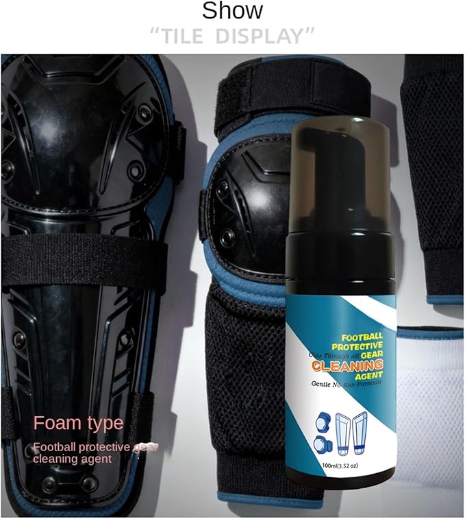 Soccer Glove Cleaner - 100ml Sports Gear Foam Deodorizer WashSports Cleaner | for Shoes Work Boots Clothing Helmet Pads Yoga Mats Hockey Baseball Football