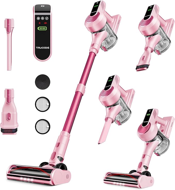 Trucozie Battery Pack Attachment for Cordless Vacuum Cleaner T351 Pink