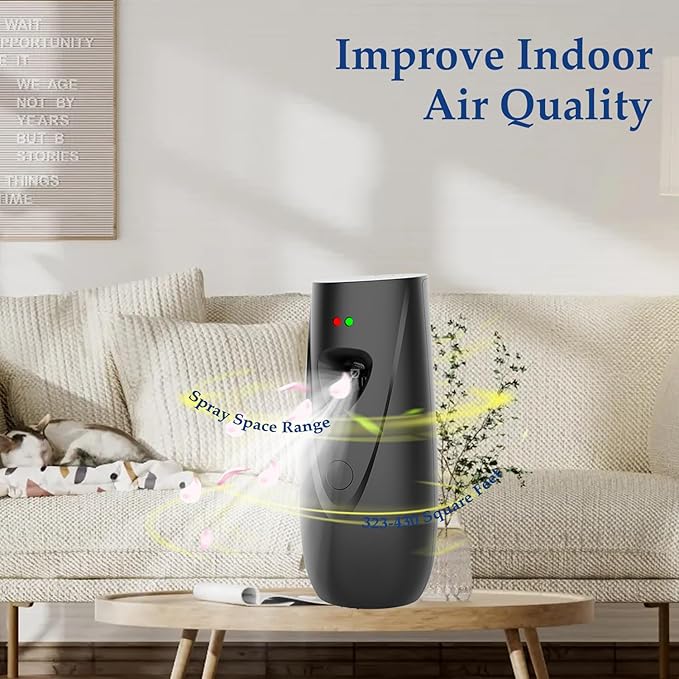 Automatic Air Freshener Spray Dispenser Free Standing or Wall Mounted Automatic Aerosol Spray Dispenser for Home Indoor Bathrooms Offices Hotels and Commercial Places (B-03)