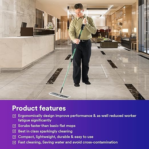 3M Easy Scrub Express Flat Mop Tool With Pad Holder 16 1/case
