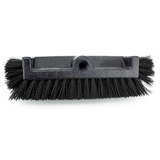 SPARTA Multi-Level Tile Scrub Brush 12 Wide Brush Head Heavy-Duty Tile Cleaning Brush with End Bristles for Commercial Tiles Tubs and Floor Plastic 12 Inches Black (Pack of 12)