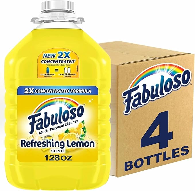 Fabuloso All Purpose Cleaner Floor Cleaner Makes 64 Gallons per Bottle - 128oz