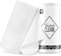 Fantasticlean Microfiber Cleaning Cloth Roll -40 Pack Tear Away Microfiber Towels 12 x 12 Reusable Washable Scratch Free Ultra Absorbent Dishcloth for All-Around Cleaning Supplies (White)