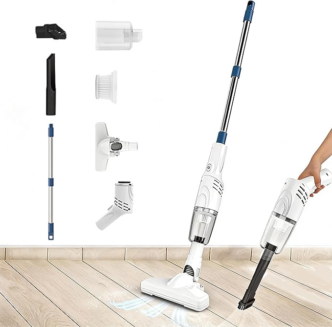 2026 New Stick Vacuum Cordless Rechargeable Carpet Shampooer Machine Deep Cleaner Cordless Vacuum Cleaners for Home Powerful Smart 2-in-1 Vacuuming &amp Mopping for Car Office &amp Home Cleaning