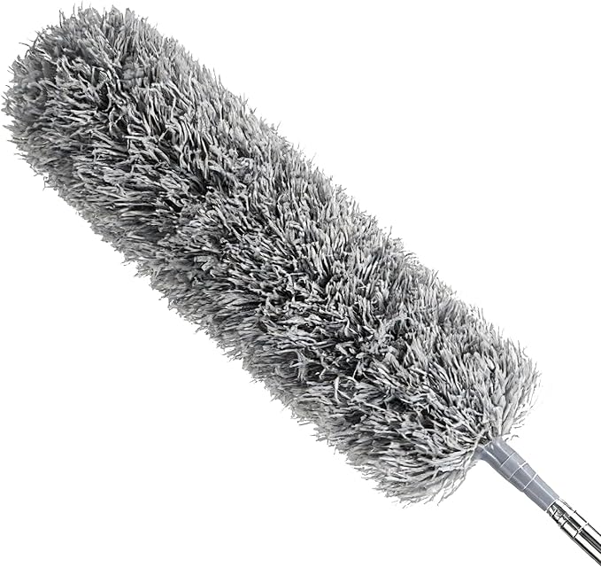 Retractable Duster Extendable &amp Flexible Cleaning Tool 46x10x9cm Microfiber Mop Household Dust Collector Lightweight and Easy to Maneuver with A Comfortable Grip Handle for Home