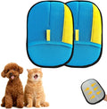 Electrostatic Gloves for Pet Hair Removal: Upgraded 2PCS Animal Fur Removal Tool for Dogs&ampCats Efficient Reusable Pet Hair Remover for Couch Carpet Car Seat Clothing Quick Clean (2 pcs-Blue)