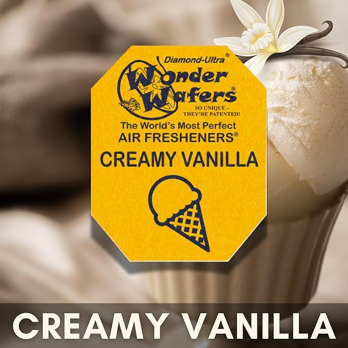 Wonder Wafers 75 count Air Fresheners Individually Wrapped Creamy Vanilla Fragrance